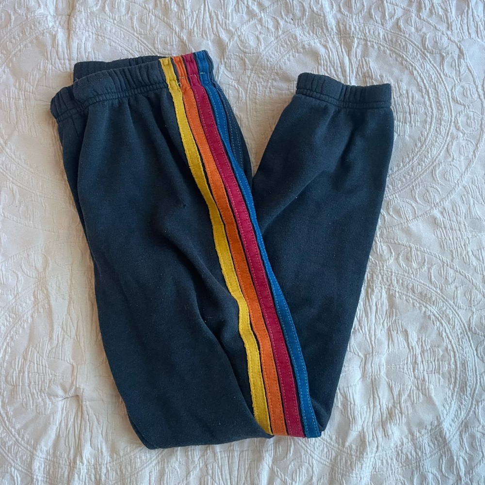 AVIATOR NATION 5 STRIPE SWEATPANTS!!
